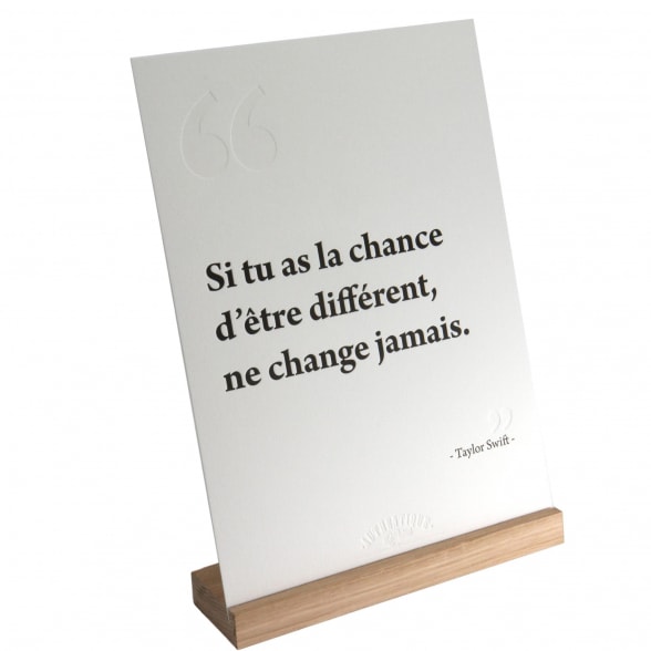 Impression d'art  - Citation Taylor Swift