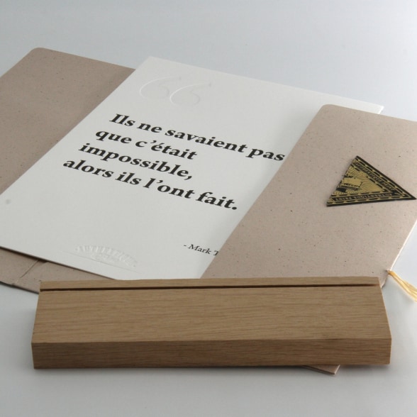 Impression d'art - Citation Twain - impossible